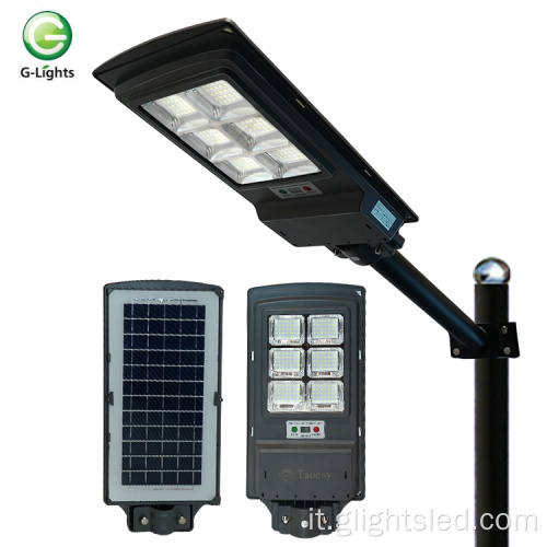 Outdor IP65 100w 150w tutto in un lampione solare a led